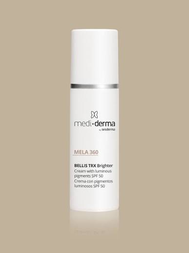 Bellis TRX depigmentējošs sejas krēms ar mirdzumu SPF 50 MEDIDERMA 30 ml